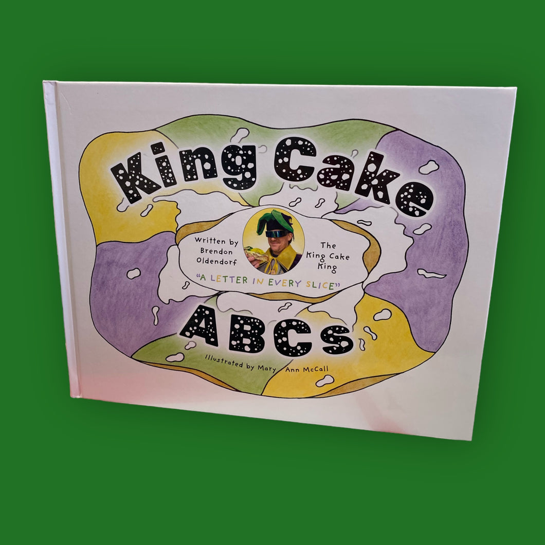 King Cake ABC's Hard Cover Book