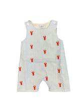 Load image into Gallery viewer, White &amp; Blue Crawfish Shortall
