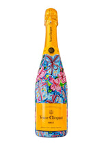 Load image into Gallery viewer, Preppy Happy Birthday Brushed Presents Veuve Bottle Wrap
