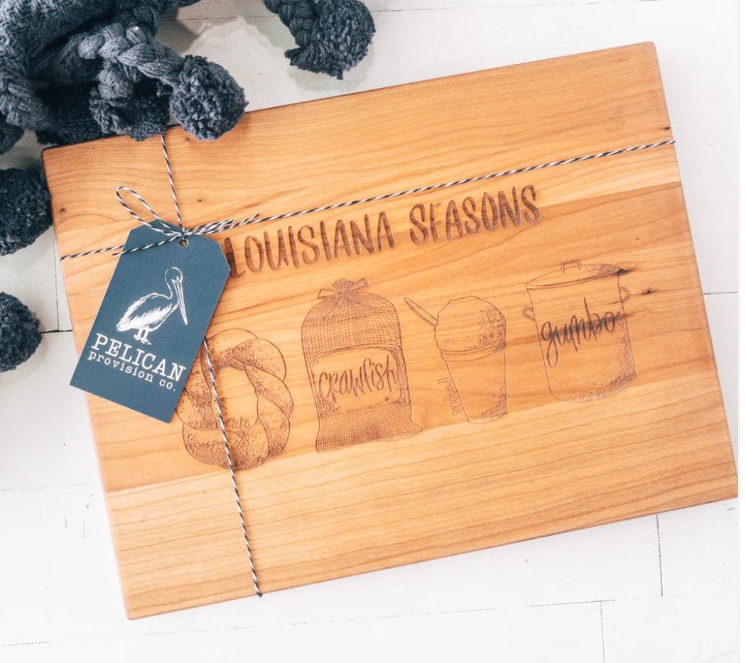 Louisiana Seasons with Snoball Grayson Cutting Board