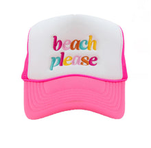 Load image into Gallery viewer, Beach Please Foam Trucker Hat

