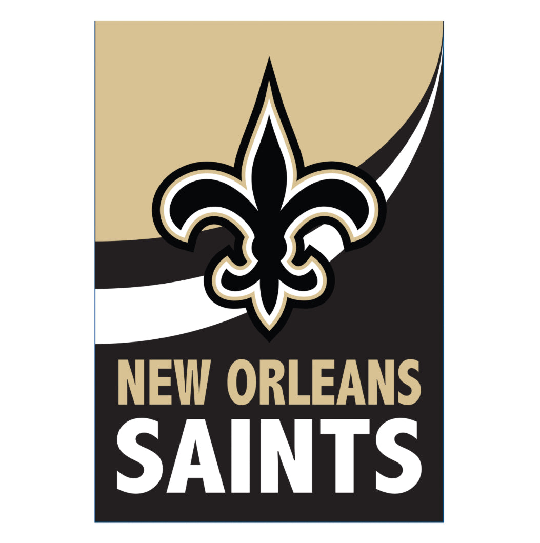 New Orleans Saints Burlap Garden Flag