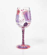 Load image into Gallery viewer, Happy 21st Birthday Lolita Wine Glass
