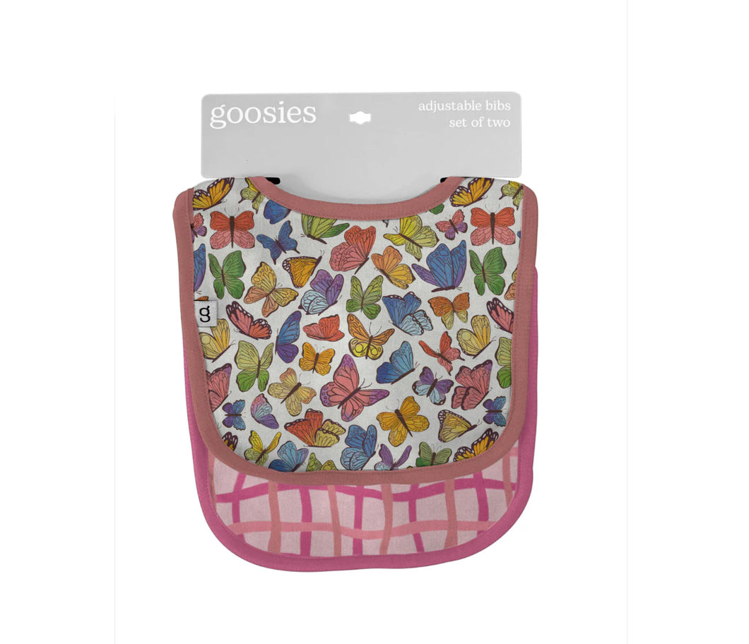 Butterfly Set of 2 Adjustable Bibs