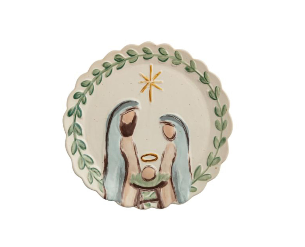 Nativity Round Platter