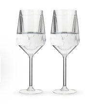 Load image into Gallery viewer, Wine Freeze Marble Stemmed Set of 2
