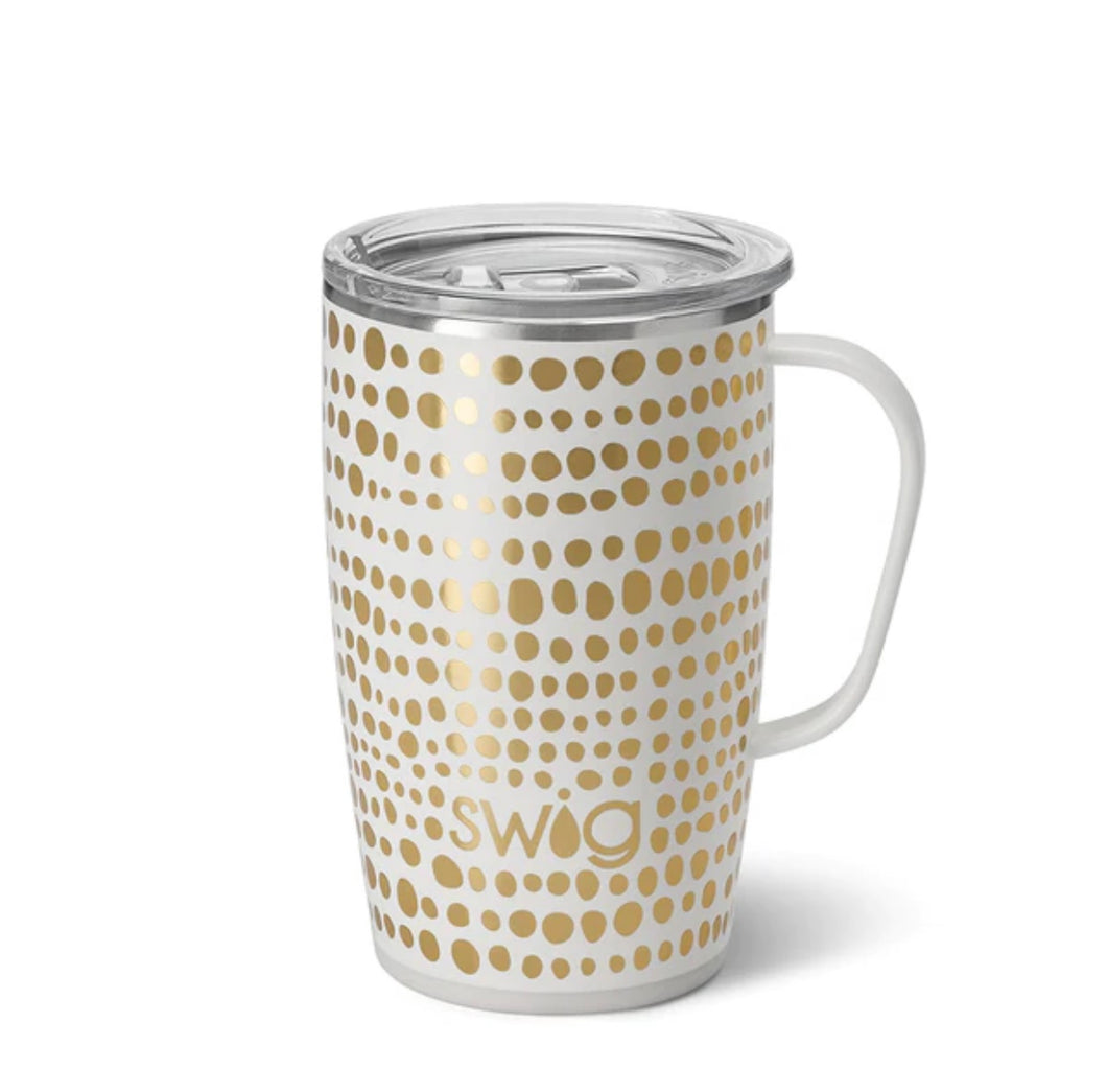 Glamazon Gold 18oz Travel Mug