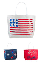 Load image into Gallery viewer, Patriotic Sparkle Tote Bags
