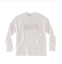 Load image into Gallery viewer, Ivory &quot;BRIDE&quot; Sweatshirt
