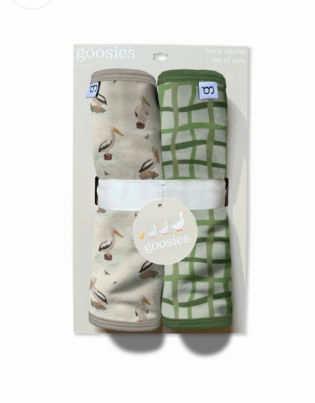 Pelican Set of 2 Burp Cloths