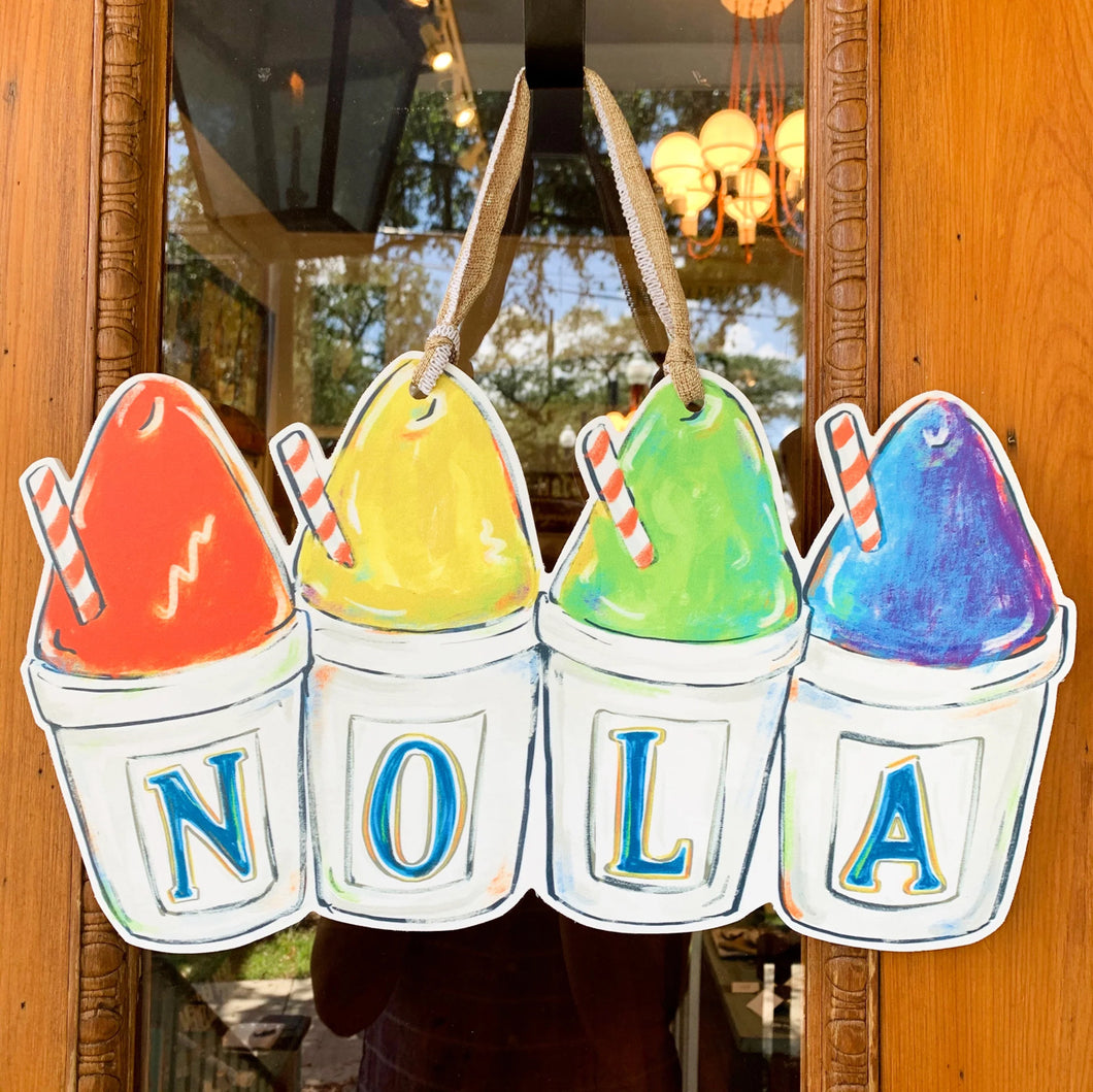 NOLA Snoball Door Hanger