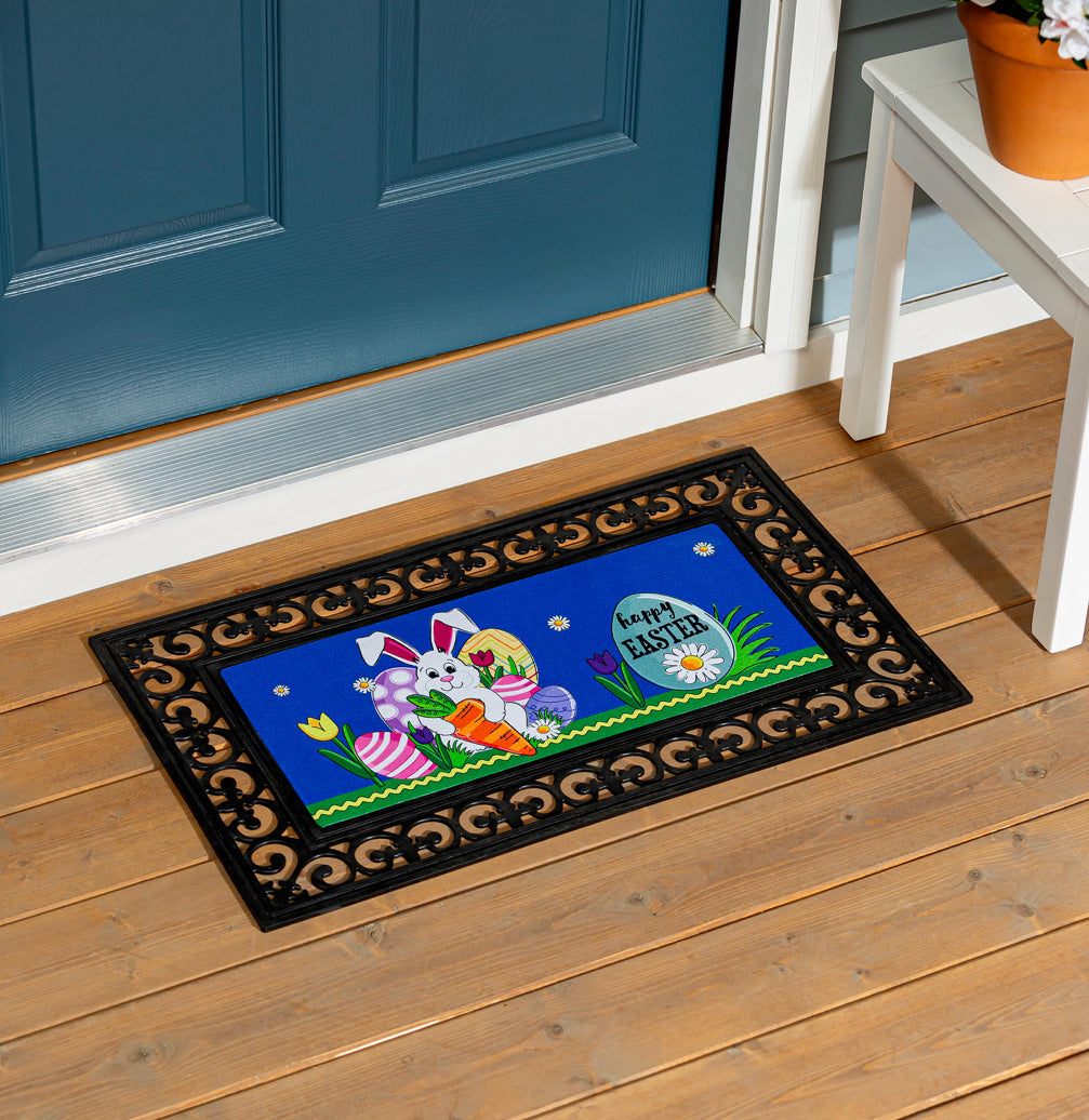 Happy Easter Bunny & Carrot Sassafras Switch Mat