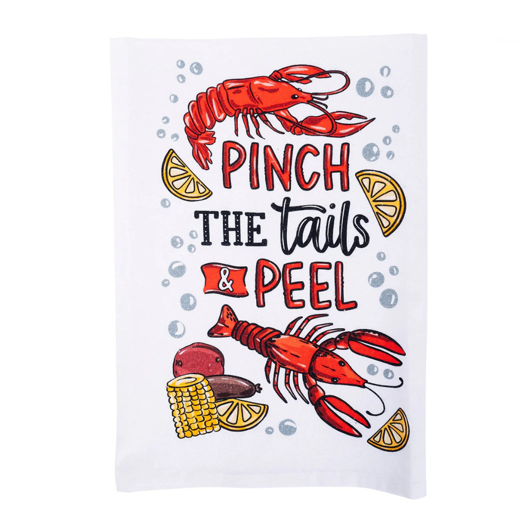 Pinch & Peel Crawfish Kitchen Towel