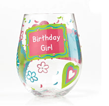 Load image into Gallery viewer, Birthday Girl Lolita Stemless Wine Glass
