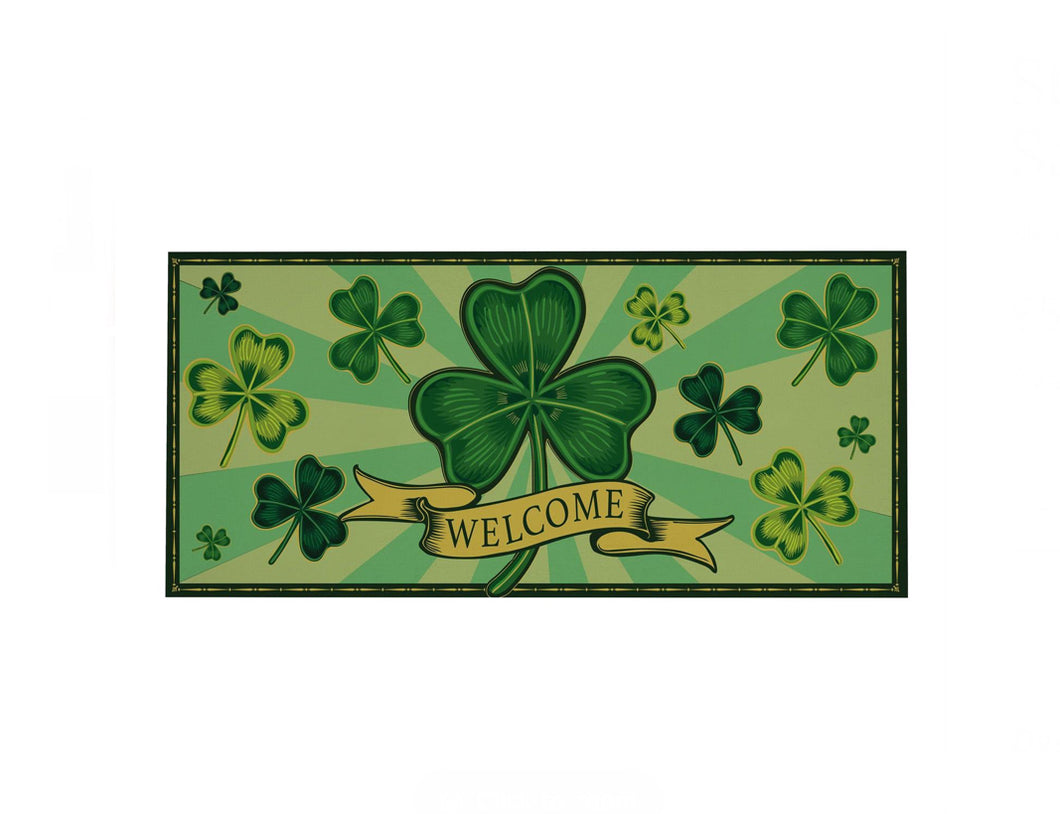 St. Patrick’s Day Welcome Sassafras Switch Mat