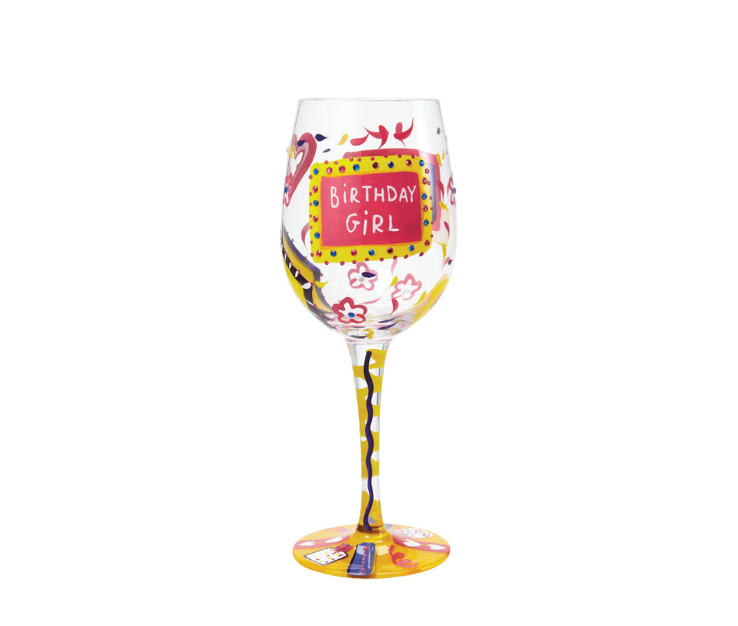 Birthday Girl Lolita Wine Glass