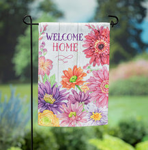 Load image into Gallery viewer, Welcome Home Spring Suede Garden Flag
