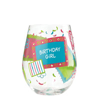 Load image into Gallery viewer, Birthday Girl Lolita Stemless Wine Glass
