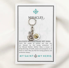 Load image into Gallery viewer, Mother Mary Rose Key Ring
