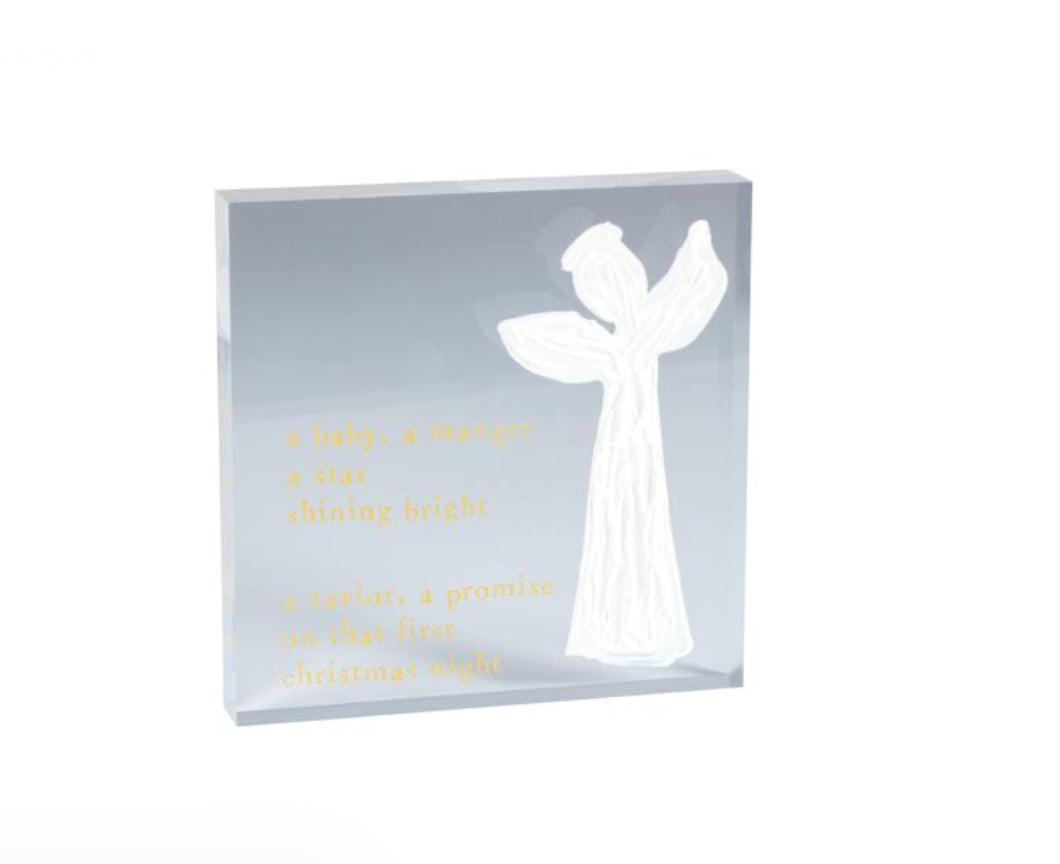 Acrylic Angel Scripture Plaques