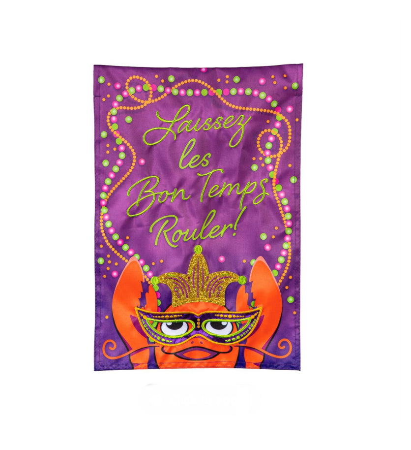 Let the Good Times Roll Garden Flag