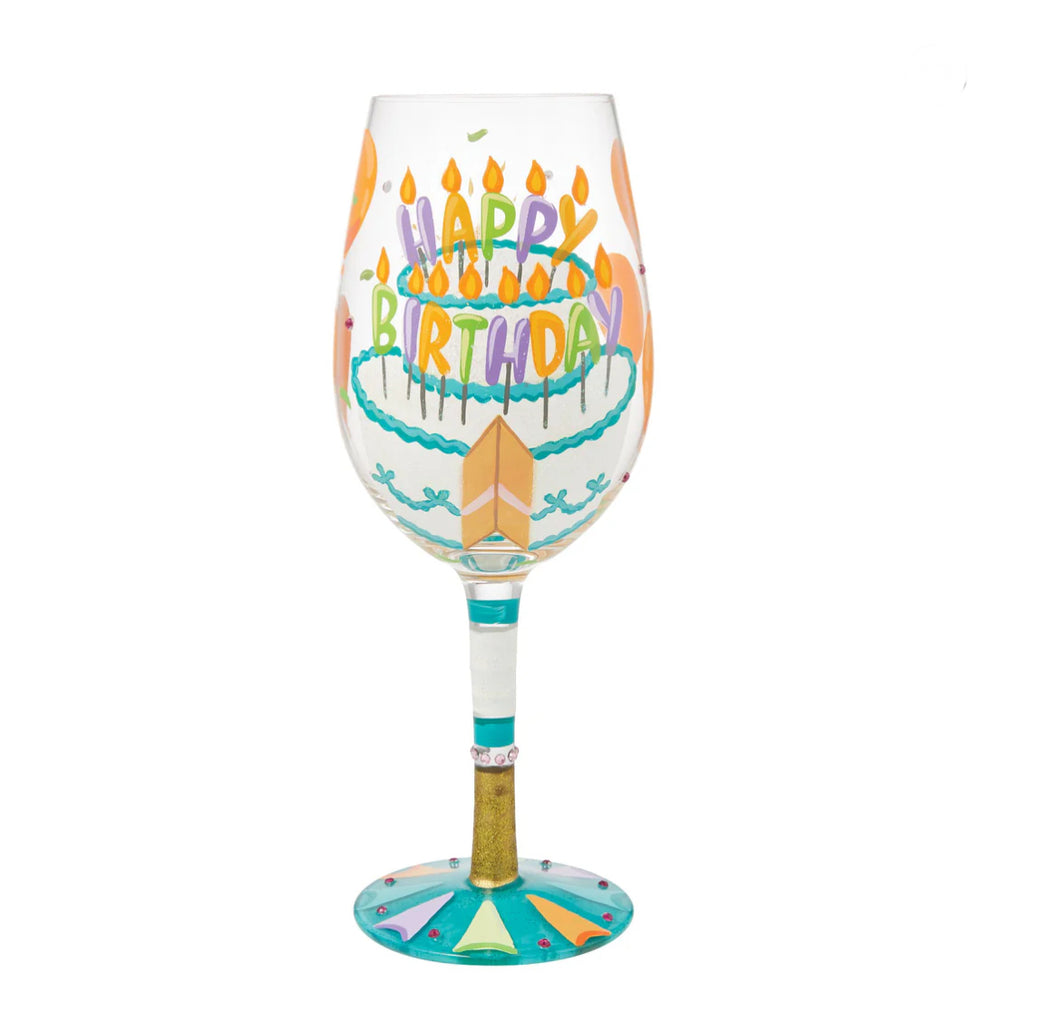 Birthday Slice Lolita Wine Glass