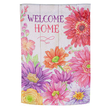 Load image into Gallery viewer, Welcome Home Spring Suede Garden Flag
