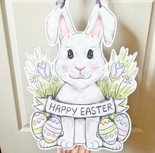 Load image into Gallery viewer, Happy Easter Bunny Door Hanger
