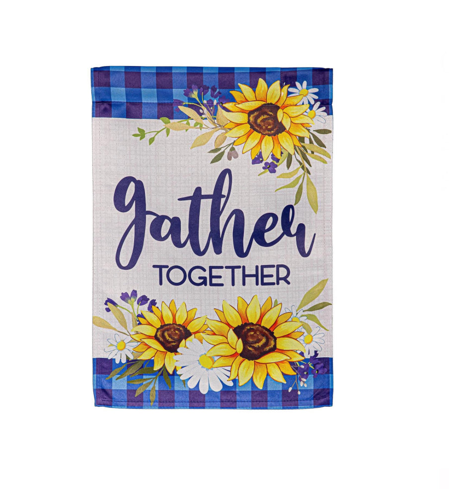 Gather Suede Garden Flag