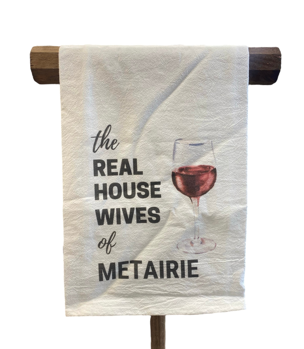 Real Housewives Metairie Red Wine Towel