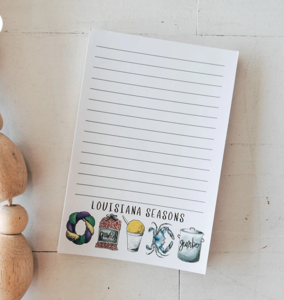 Louisiana Seasons Notepad