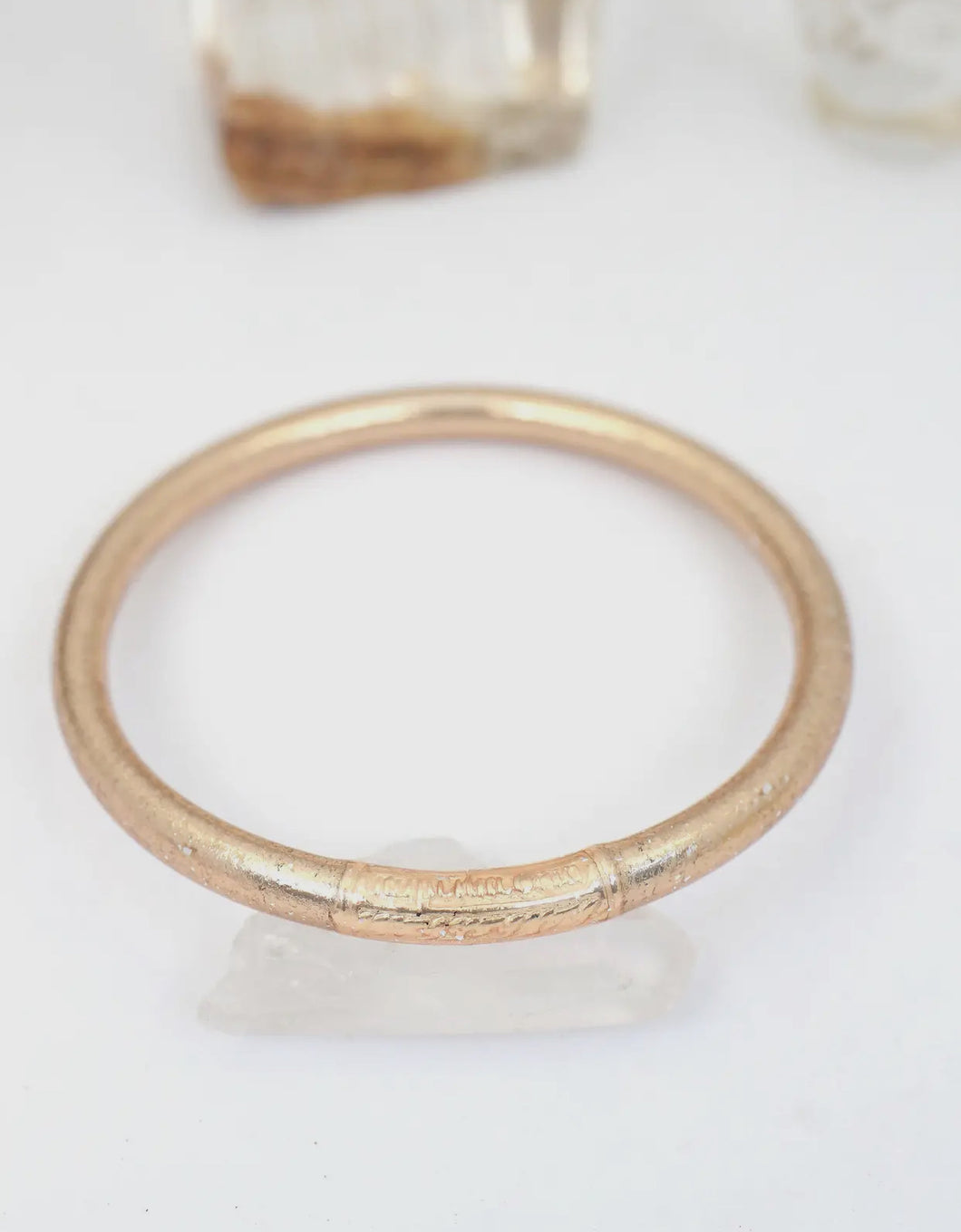 Champagne Thai Buddhist Temple Bangle Bracelet