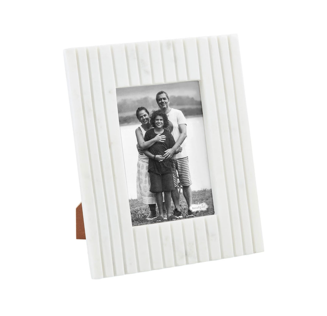 White Stripe Marble Frame