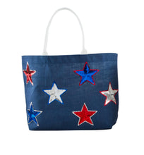 Load image into Gallery viewer, Patriotic Sparkle Tote Bags
