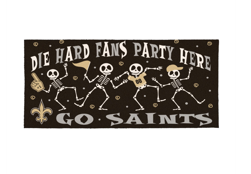 New Orleans Saints Halloween Flocked Coir Sassafras Insert