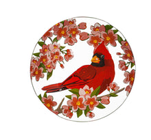 Load image into Gallery viewer, Cardinal Embossed Glass Bowl
