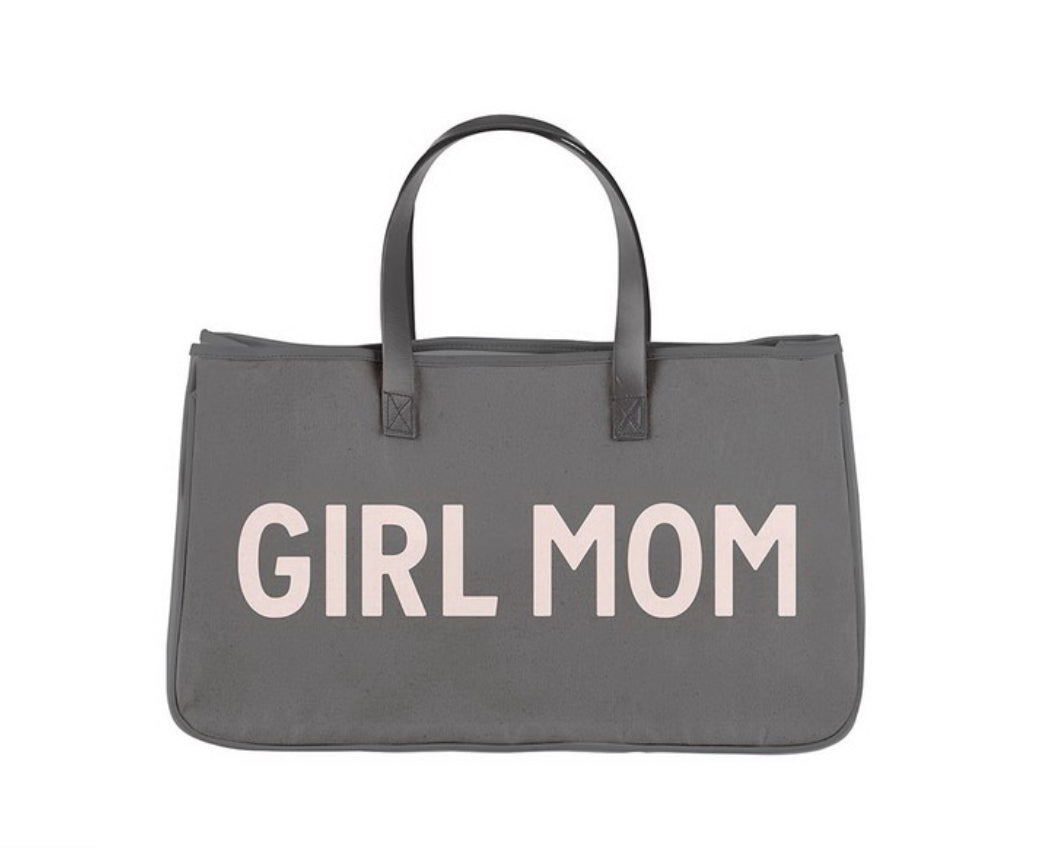 Girl Mom Tote Bag