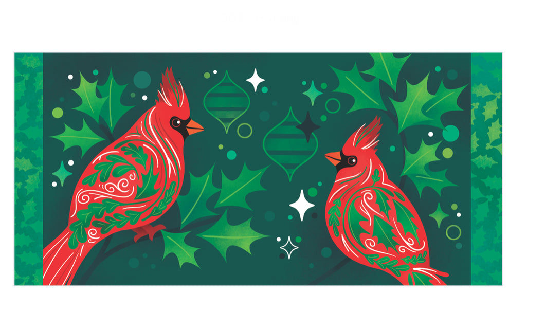 Decorated Cardinal Sassafras Switch Mat