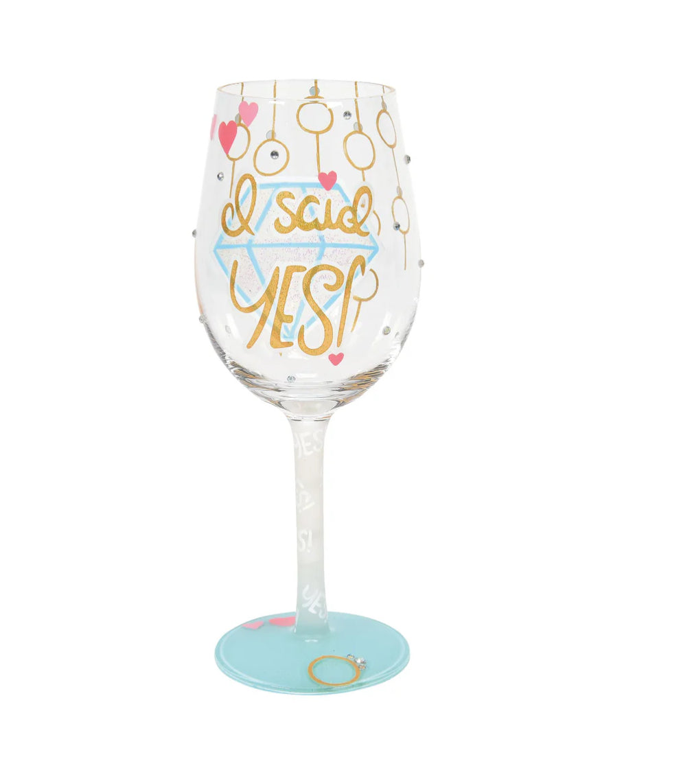 I Said Yes Lolita Wine Glass