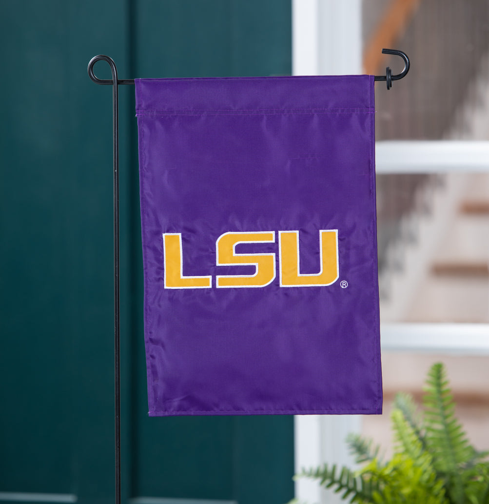 LSU Appliqué Garden Flag