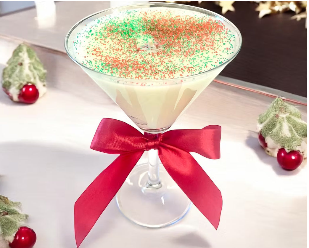 Mrs. Claus Cookie Martini Candle