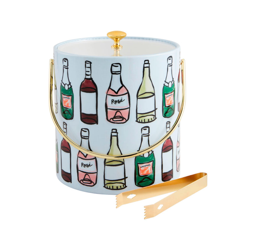 Wine Bottle Ice Bucket Set
