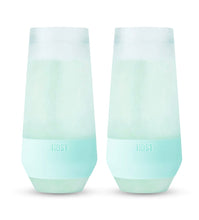 Load image into Gallery viewer, Seafoam Tint Champagne Freeze Glasses
