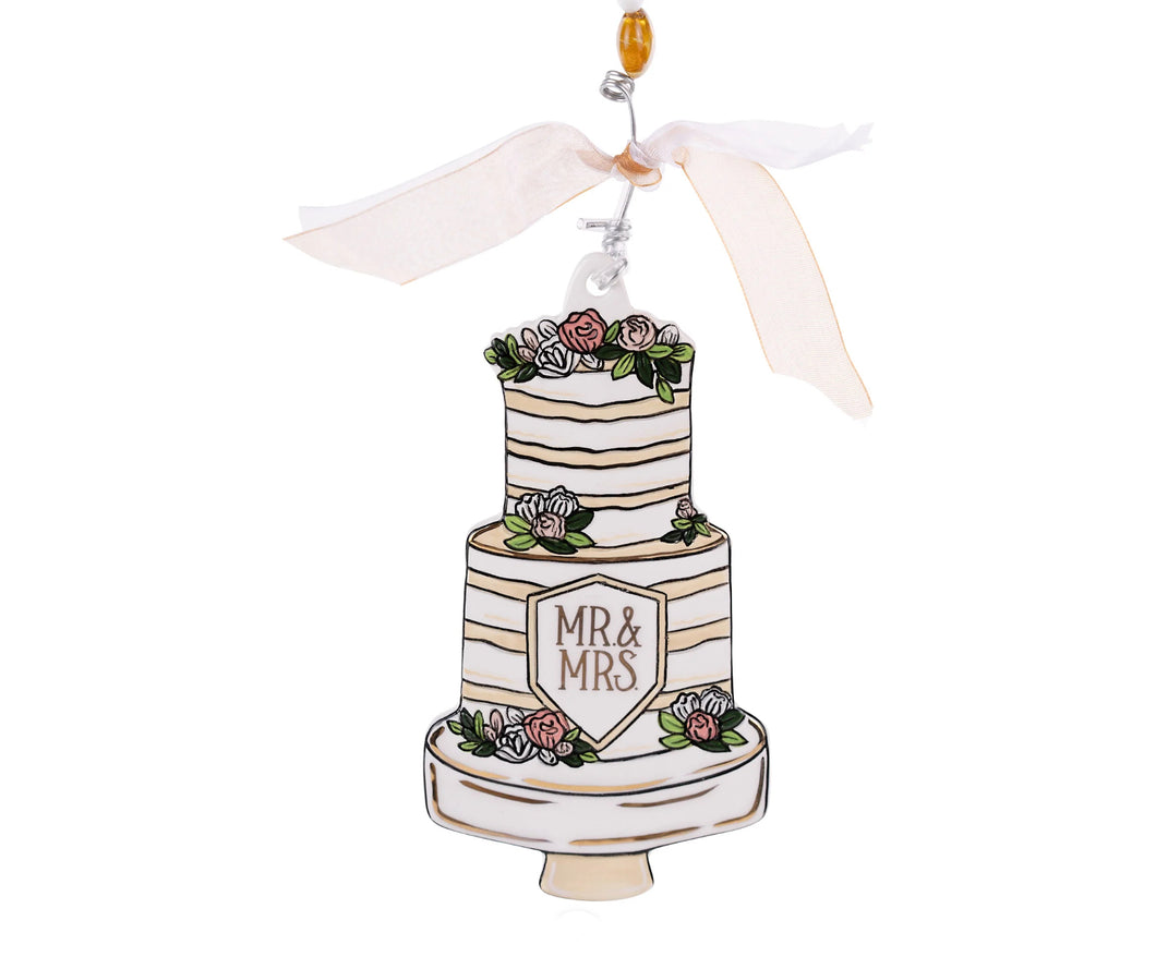Wedding Cake Flat Ornament