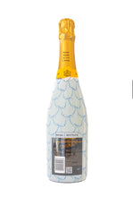 Load image into Gallery viewer, Grandmillenial Blue Bows Veuve Bottle Wrap
