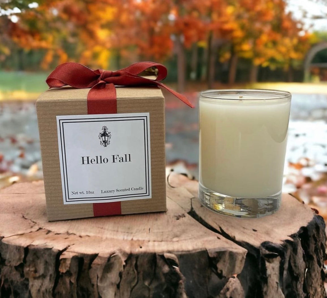 Hello Fall Candle
