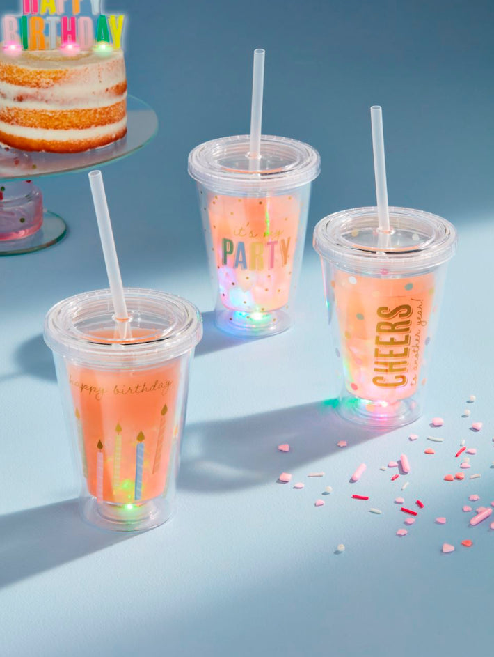 Light Up Birthday Tumblers