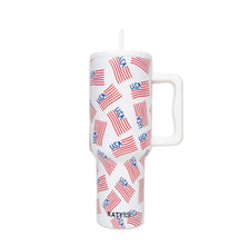 Load image into Gallery viewer, USA Flags 38oz Tumbler
