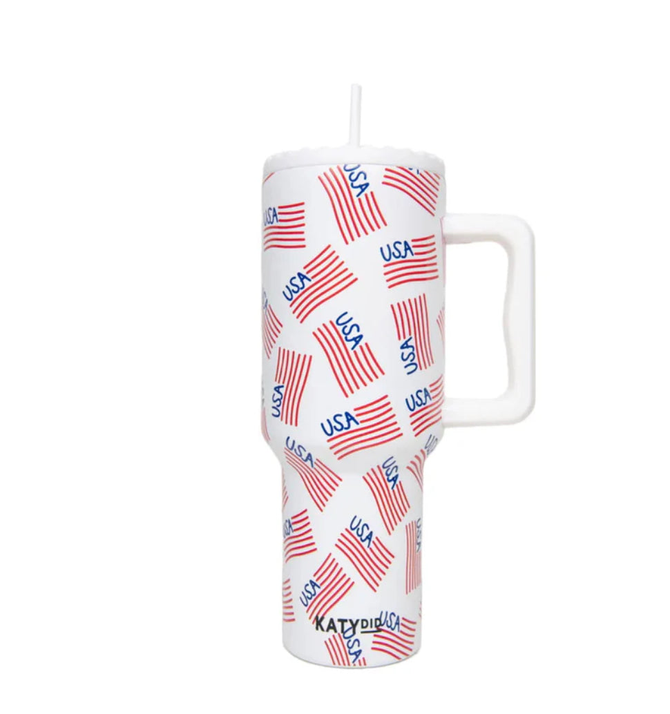 USA Flags 38oz Tumbler