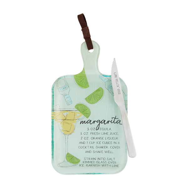 Margarita Glass Cutting Board Set